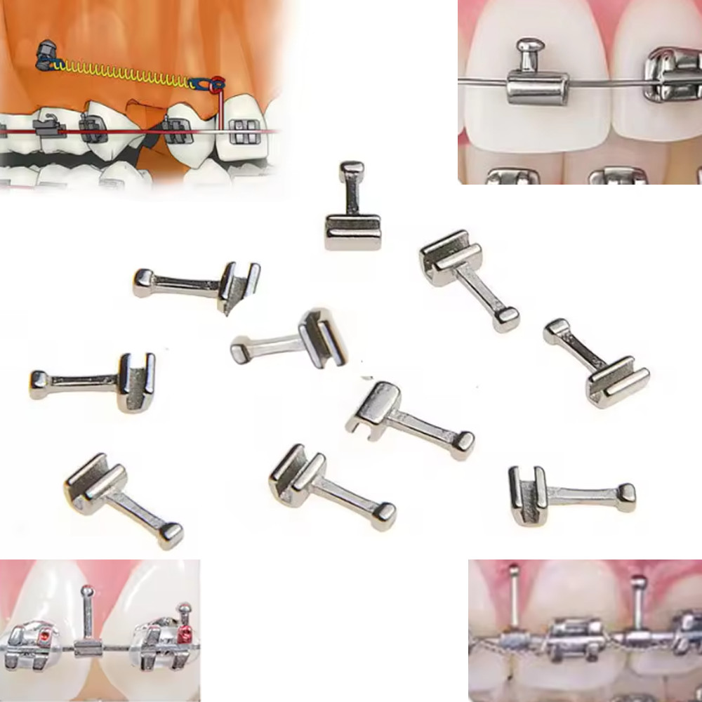 10pcs/pack Dental Orthodontic Crimpable Hook Long/Medium/Short Stainless Steel