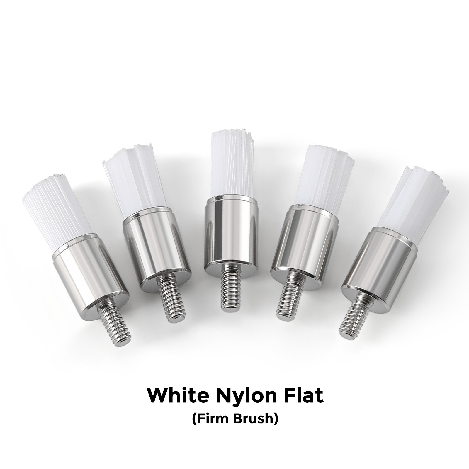 144 Dental White & Colorful Prophy Polishing Brush Nylon Flat Latch/Tapered Type