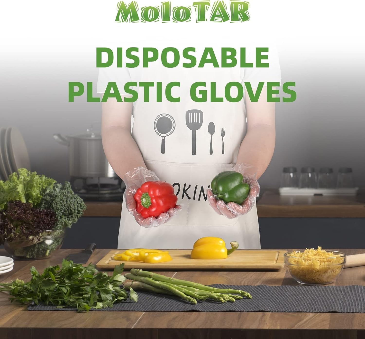 100 pcs Transparent Disposable Gloves – One Size Fits Most, Eco-Friendly Choice