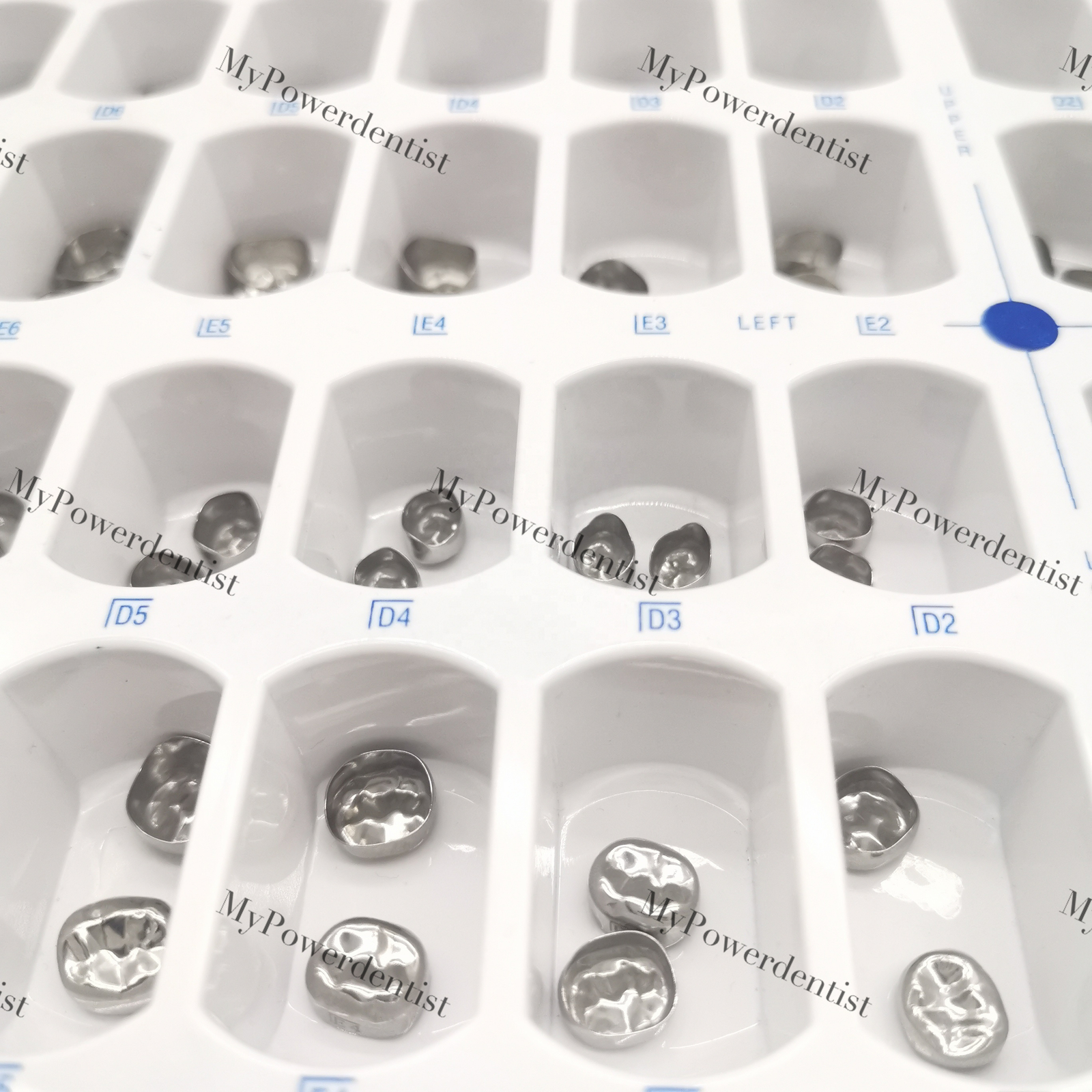 Dental Kids Primary Molar Crown Stainless Steel Kit/Refill 48Size