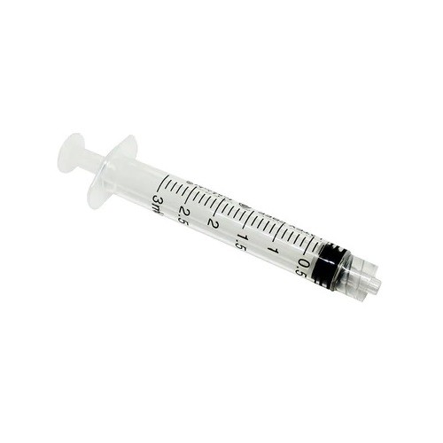 10x 3mL Disposable Syringe Luer Lock Tip Liquid Medical Plastic 3cc Sterile