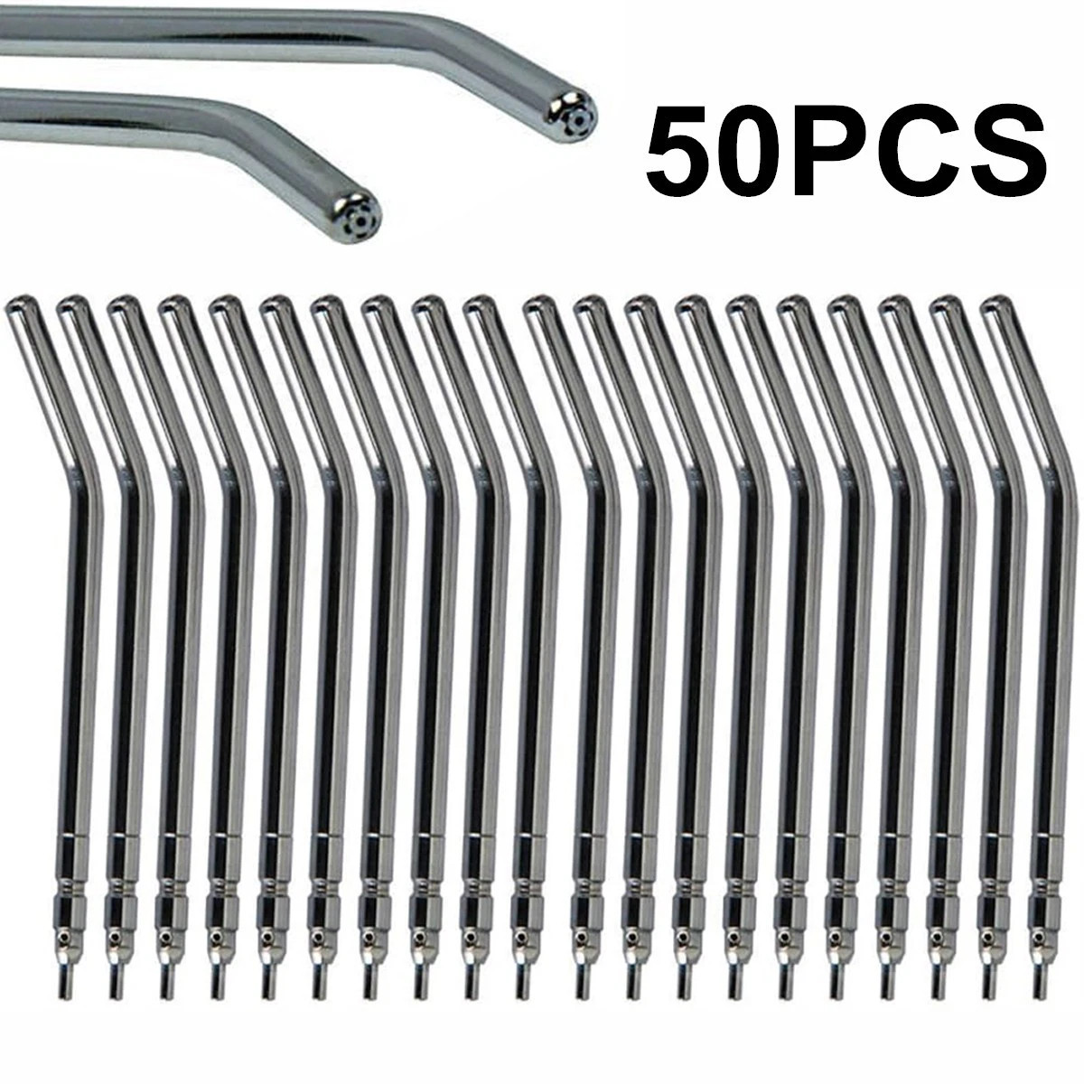 50 Pcs Dental Air Water Spray Triple Syringe Autoclavable Nozzles/Tips/Tubes USA