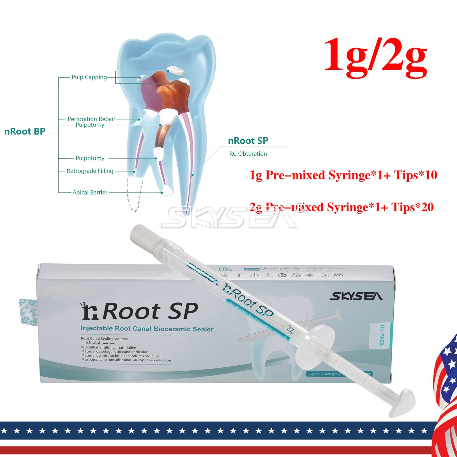 Dental root canal endofill bioceramic sealer/Root canal bioceramic sealer SP dk