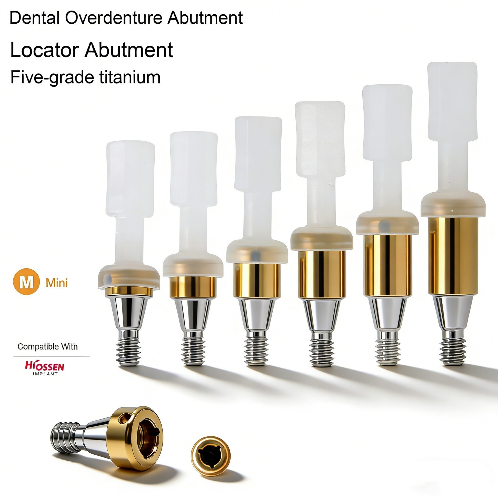 Dental Overdenture Locator Abutment Retention Cap Implant Inserts For Hiossen ET