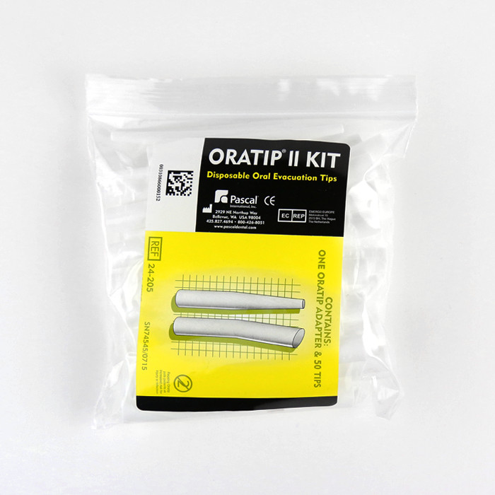 *1-Pack* Pascal Oratip II Kit Disposable Oral Evacuation Tips 24-205