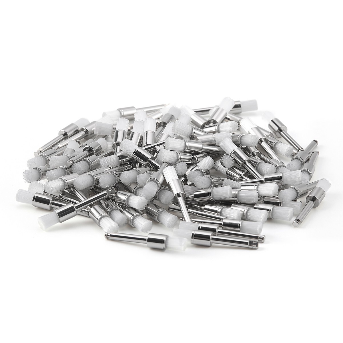 100Pcs/Box Dental Nylon Materials Closure Flat Polishing Prophylaxis Brushes