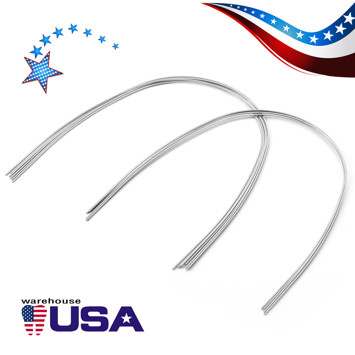 AZDENT Dental Orthodontic Super Elastic Niti Rectangular Arch Wires Ovoid Form