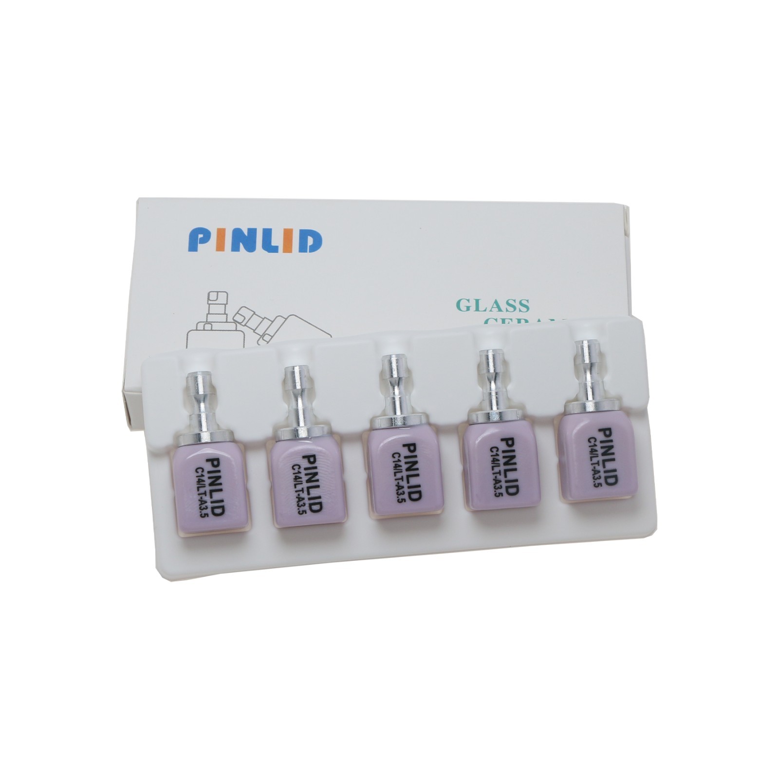 US Dental C14 CAD Glass Ceramic Blocks Lithium Disilicate Blocks E. Max LT A3.5