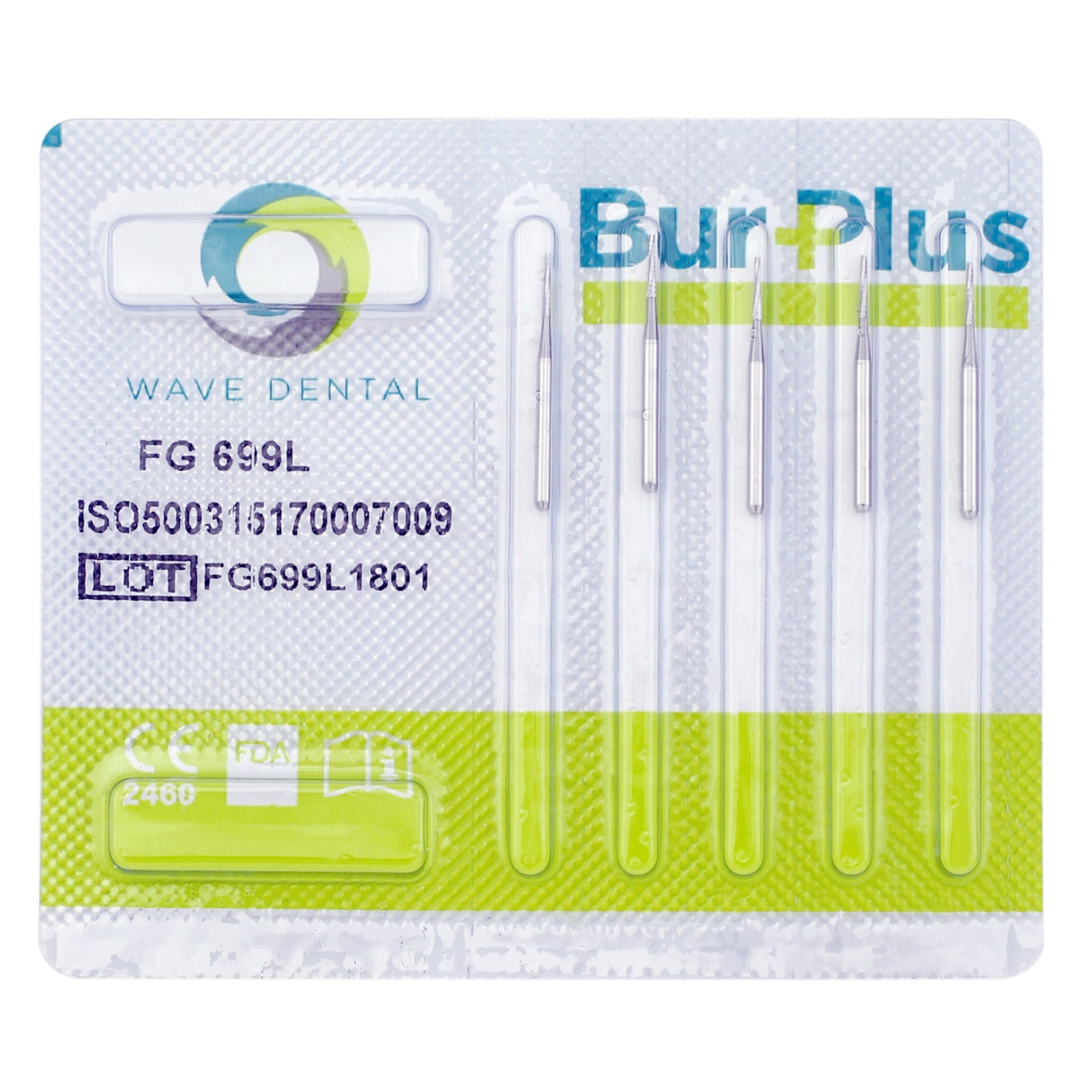 Wave Dental Carbide Burs Operative Taper Fissure Friction Grip FG 169L 702 702L