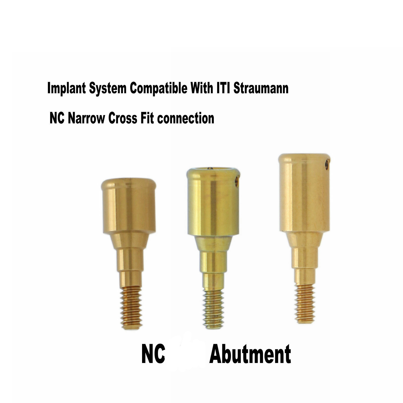 Dental For ITI STRAUMANN Attachment Abutment Male Cap Tool NC/RC D3.7mm AH=3/4/5
