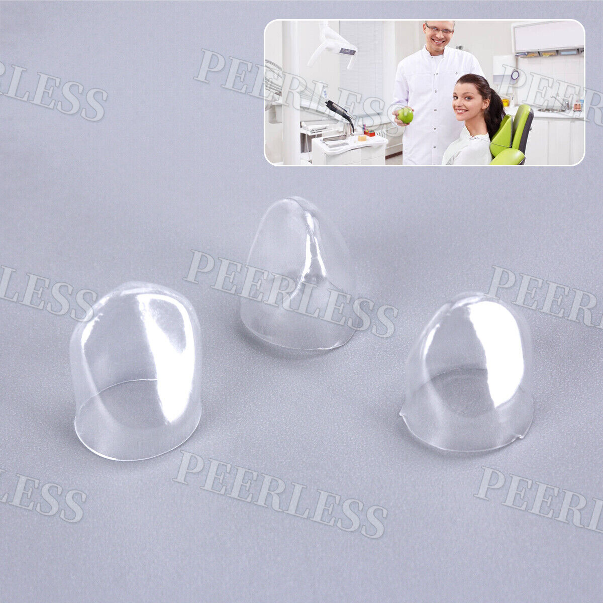 No.1.910 Dental Anterior Transparent Forms For Temporary Crowns Kit TOR VM 64Pcs