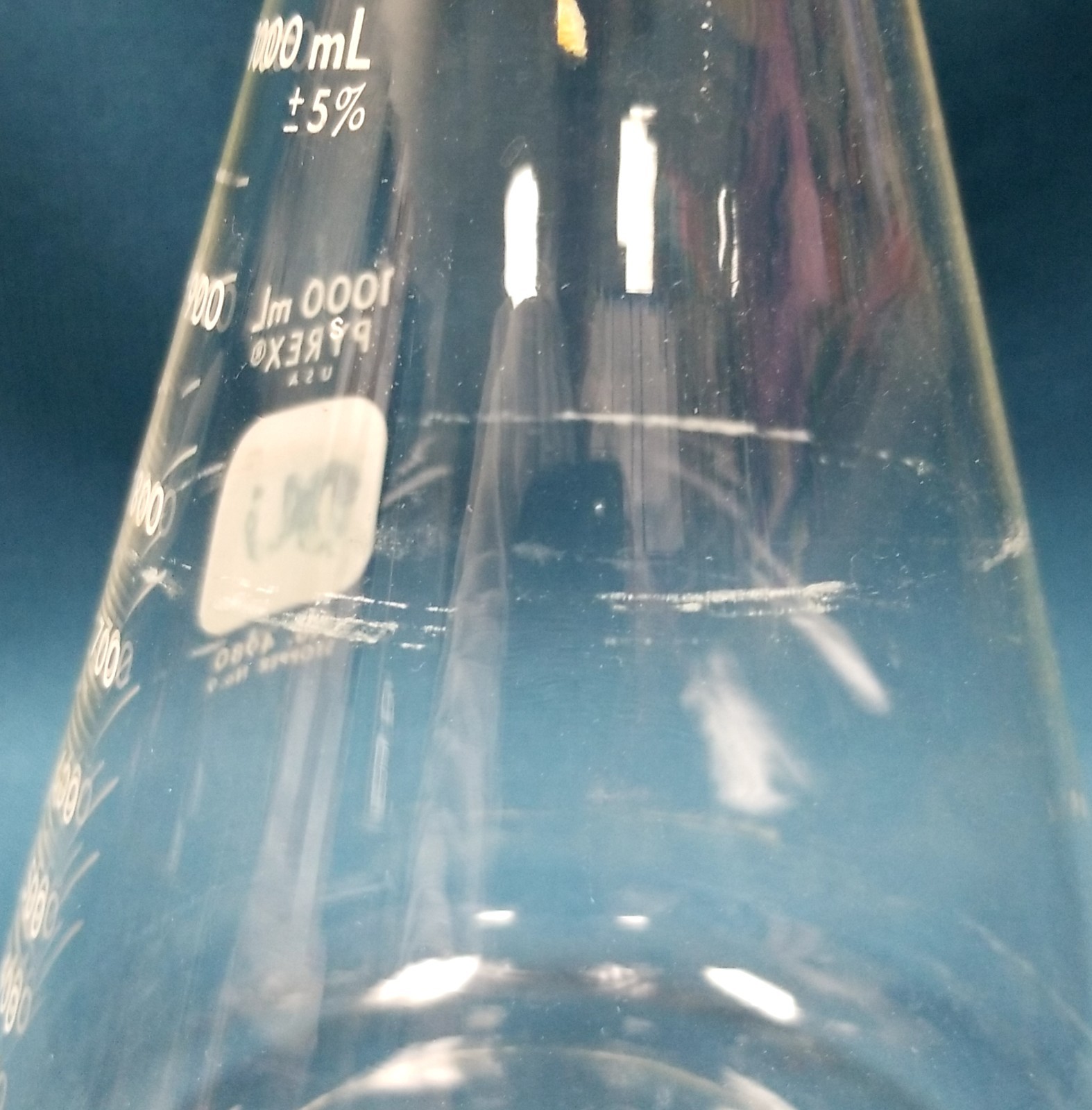 PYREX 1000mL Erlenmeyer Flask #4980 Lab Glass Ware