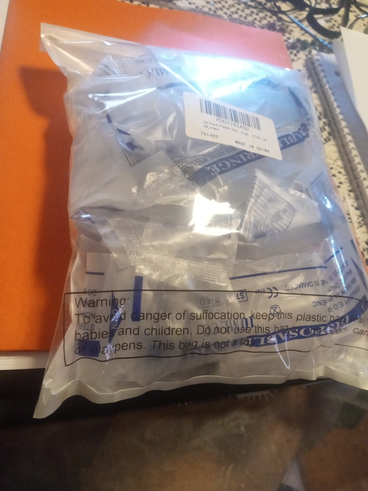 20Pcs Pack 5ml 10ml 15ml 20ml Disposable Drum Blunt Tip + Caps 4 Sizes Sealed