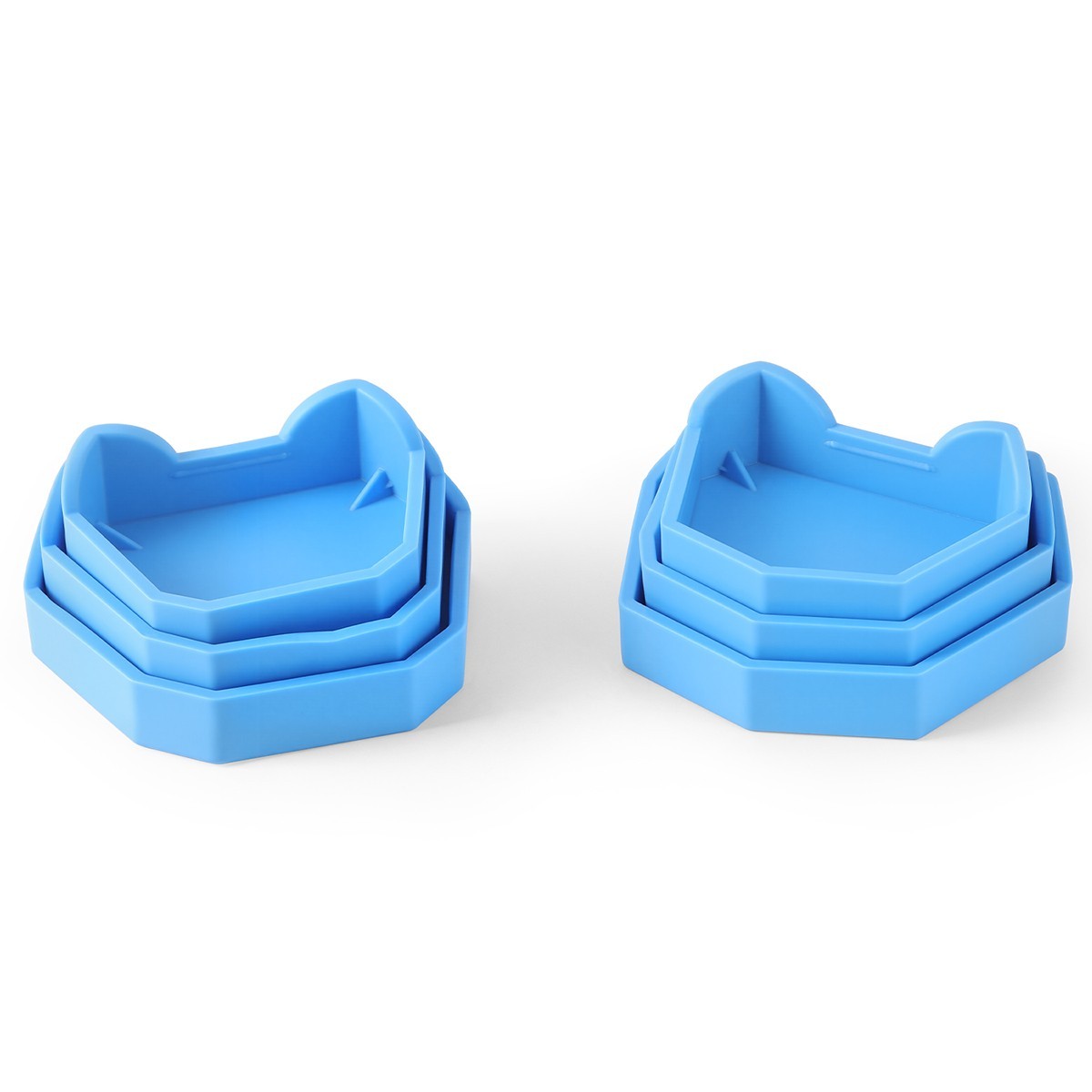 6PCS AZDENT Dental Lab Model Former Base Molds Set Silicone Mould Tray Base