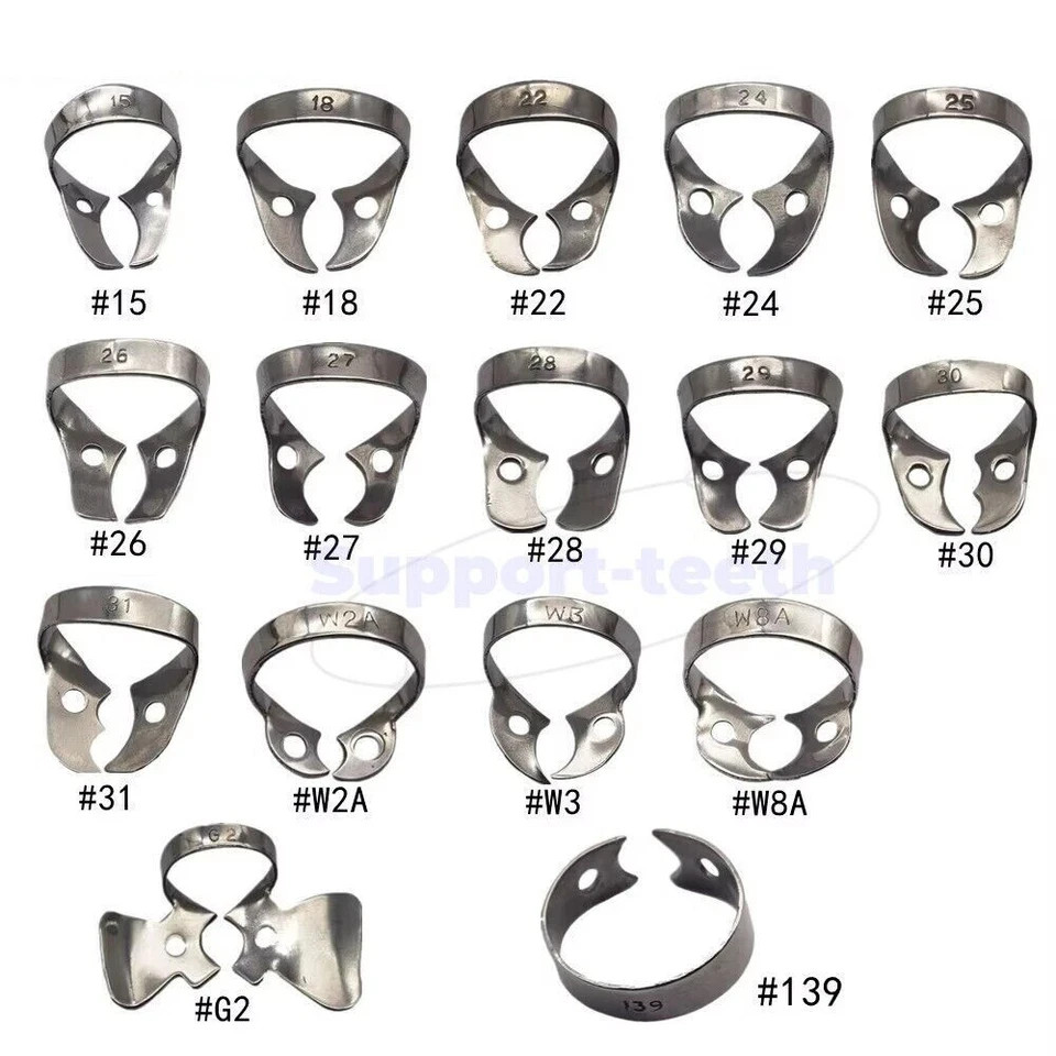 Dental Rubber Dam Clamps Stainless Steel Endodontic Instruments Surgical Clamp