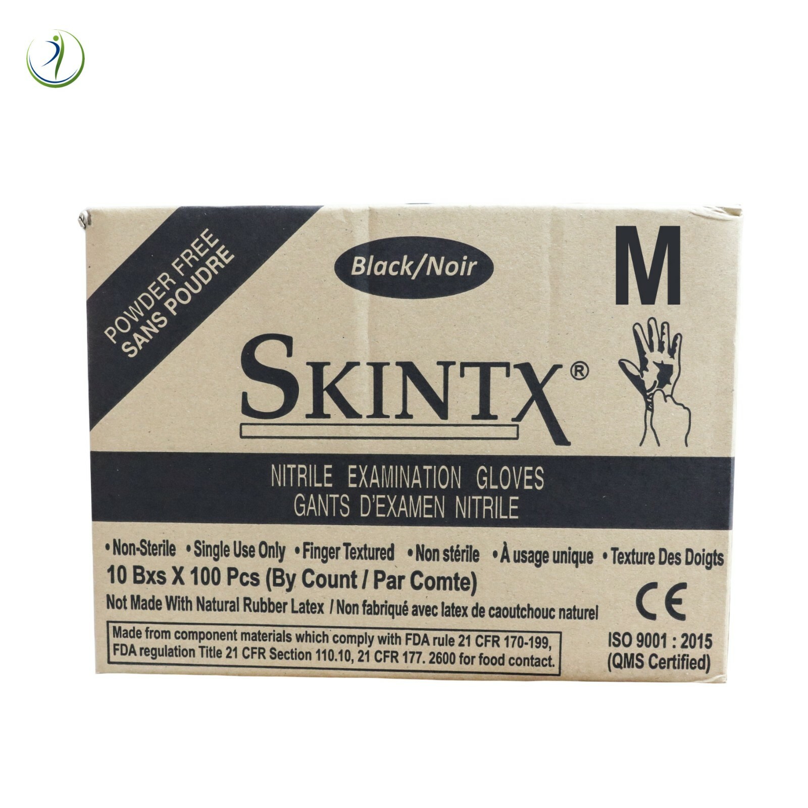 Nitrile Black Dental Medical Exam Gloves Powder-Free Disposable 5 Mil 10 Boxes