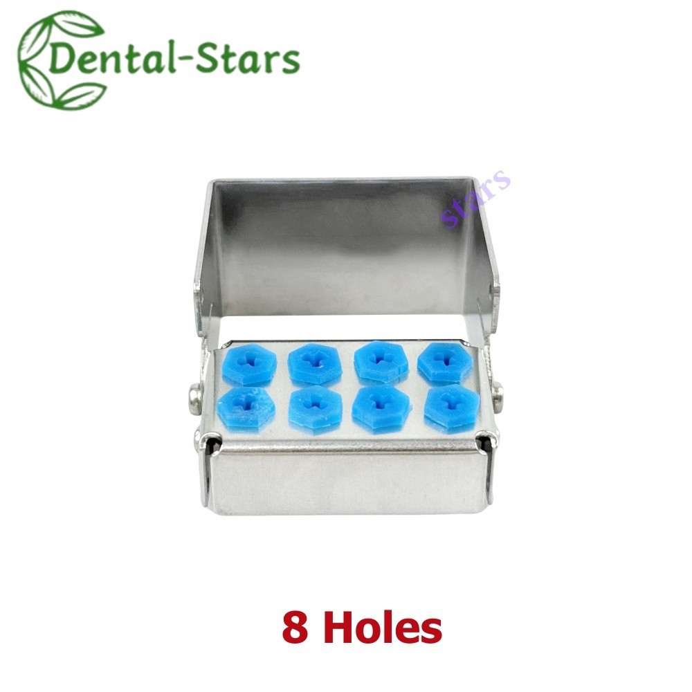 1Pcs Dental Bur Holder Block Distinfection Box 8/12/30Holes For High Burs Stand
