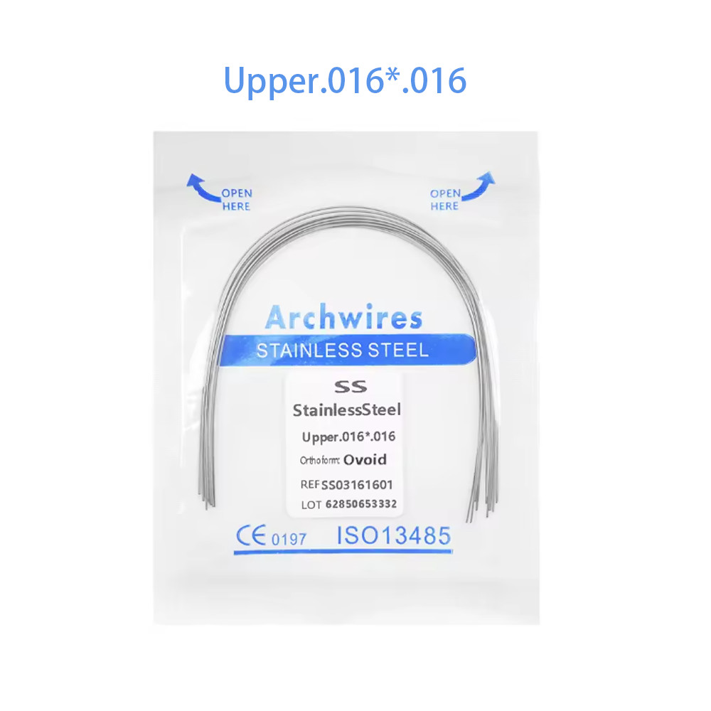 Dental Orthodontic Stainless Steel Wire Rectangular Arch Wires Ovoid 10pcs/pack