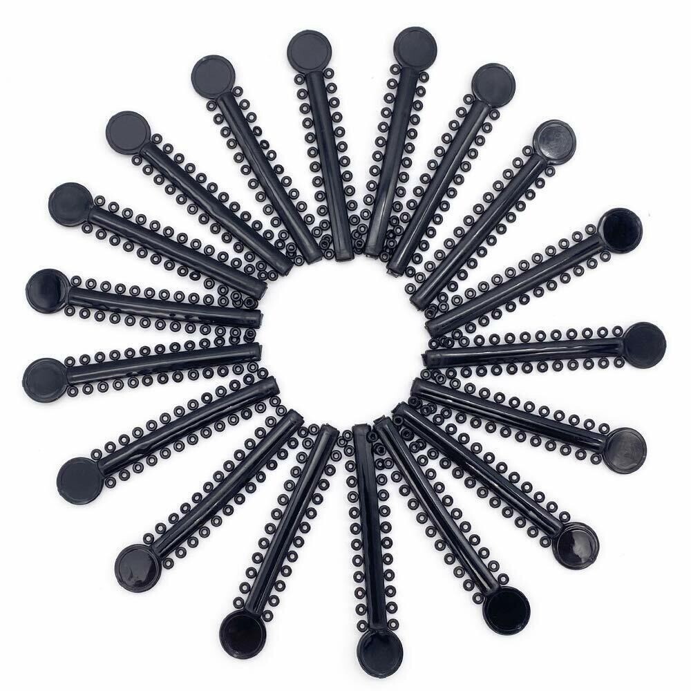 Orthodontic Ligature Ties Black Orthodontic O-rings Braces Rubber Bands 1040pcs