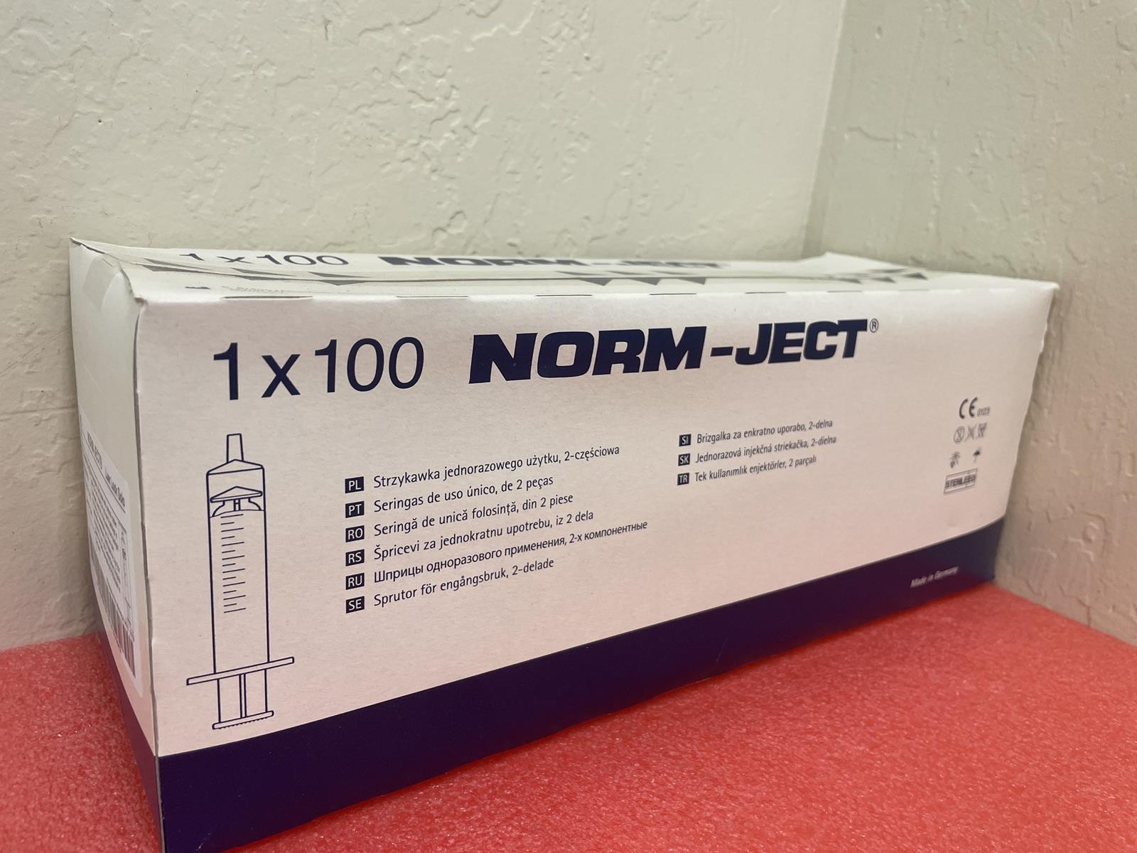 1 BOX OF 100X 10mL NORM-JECT NJ-4606728-02
