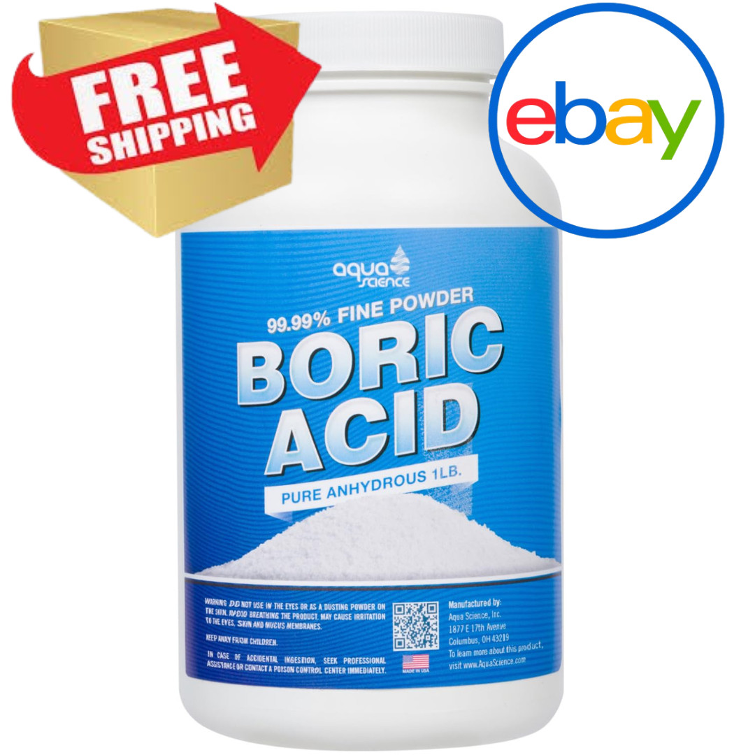 Boric Acid Powder 1Lb 99.9% Industrial Grade Strength Fine Powder Multipurpose..