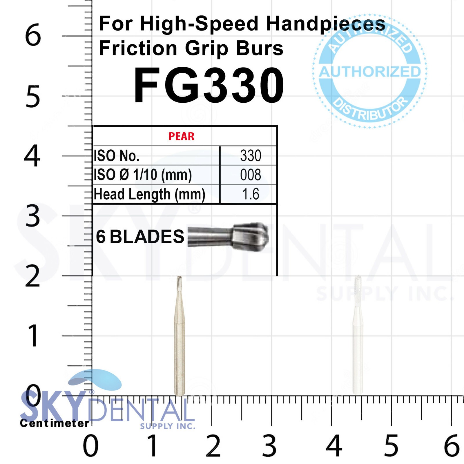FG330 Kerr Carbide Burs Friction Grip up to 100x Bur 00400073