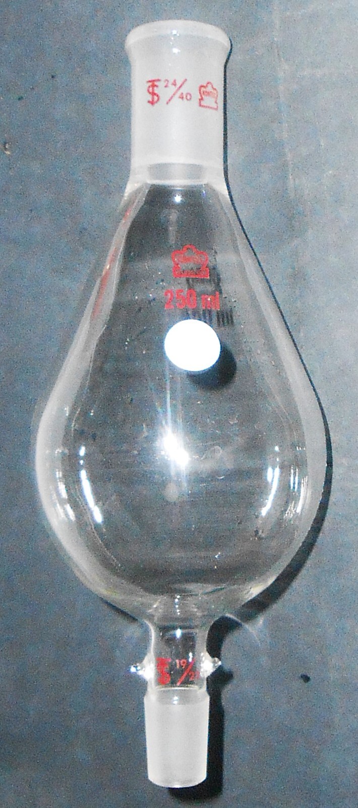 KONTES Glass 250mL Kuderna Danish Flask Concentrator 24/40 19/22