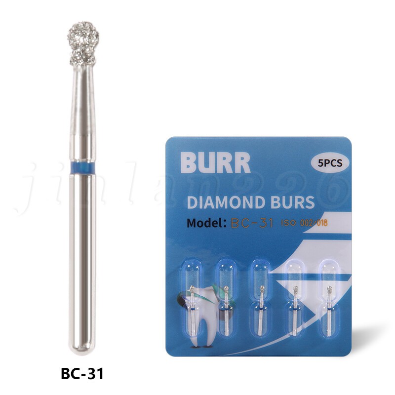 100 Types Dental FG Diamond Burs For High Speed Handpiece Friction Grip 50pcs