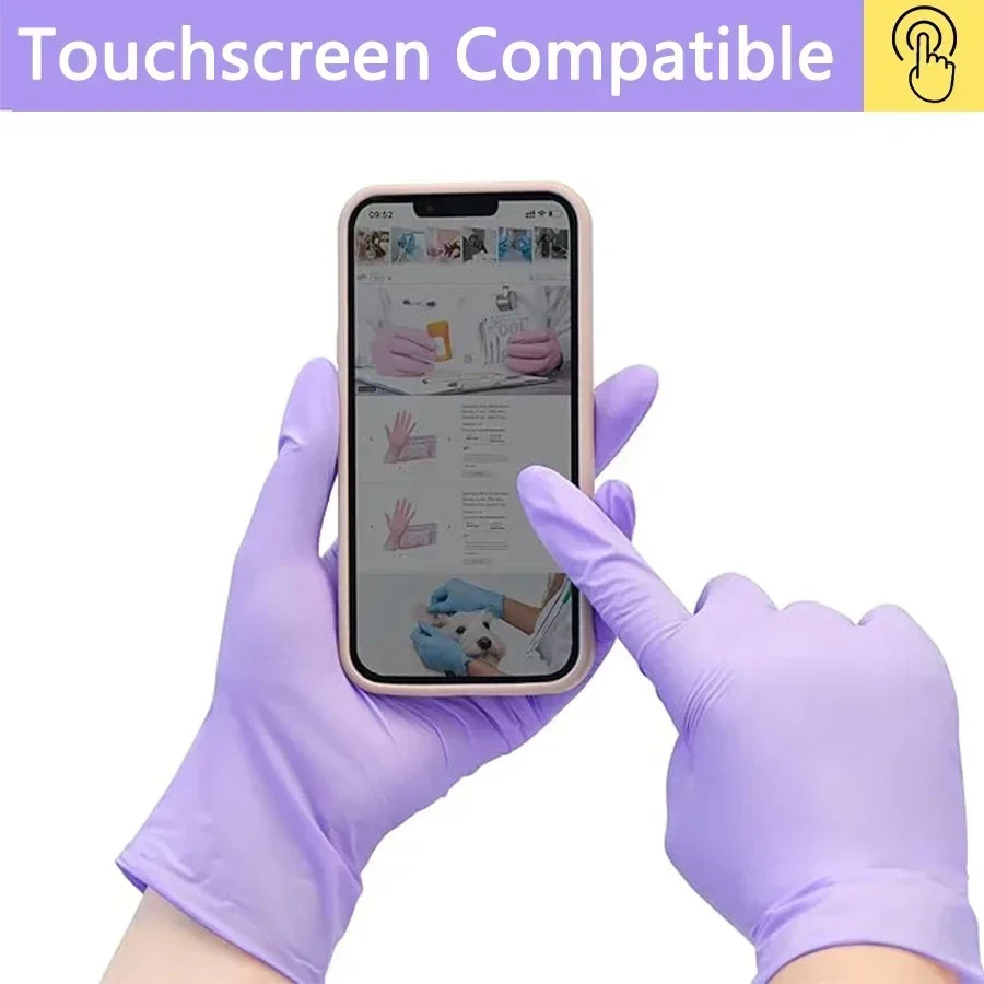 Disposable Nitrile Gloves Powder Free Latex Free Medical Food Grade Gloves