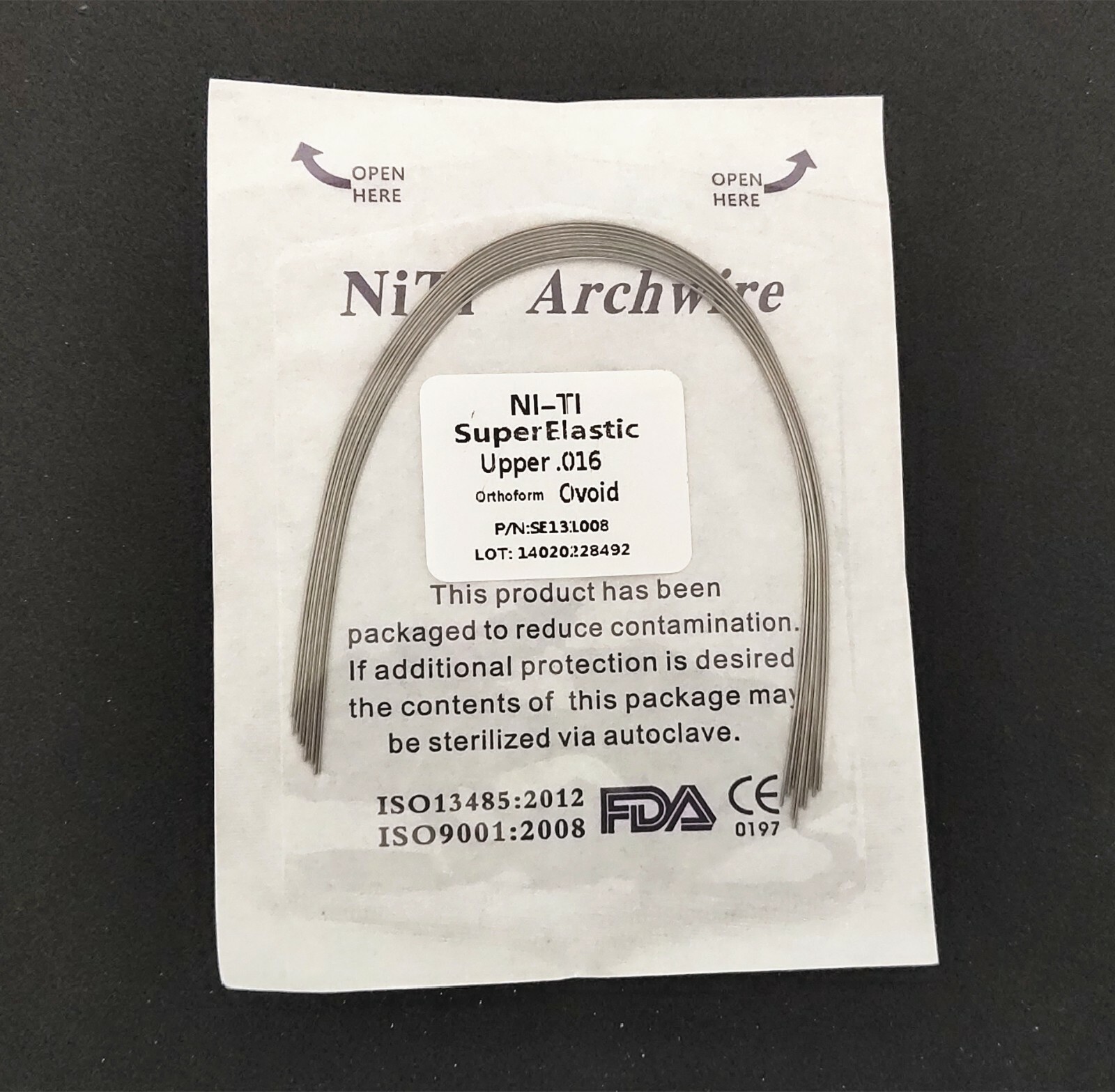 50Pieces Dental Wire Round Super Elastic Niti Arch Wires Ovoid Orthodontics Arcs