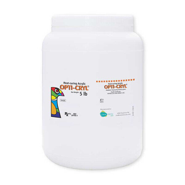 Opti-Cryl Heat Curing Acrylic Resin Powder 5lb