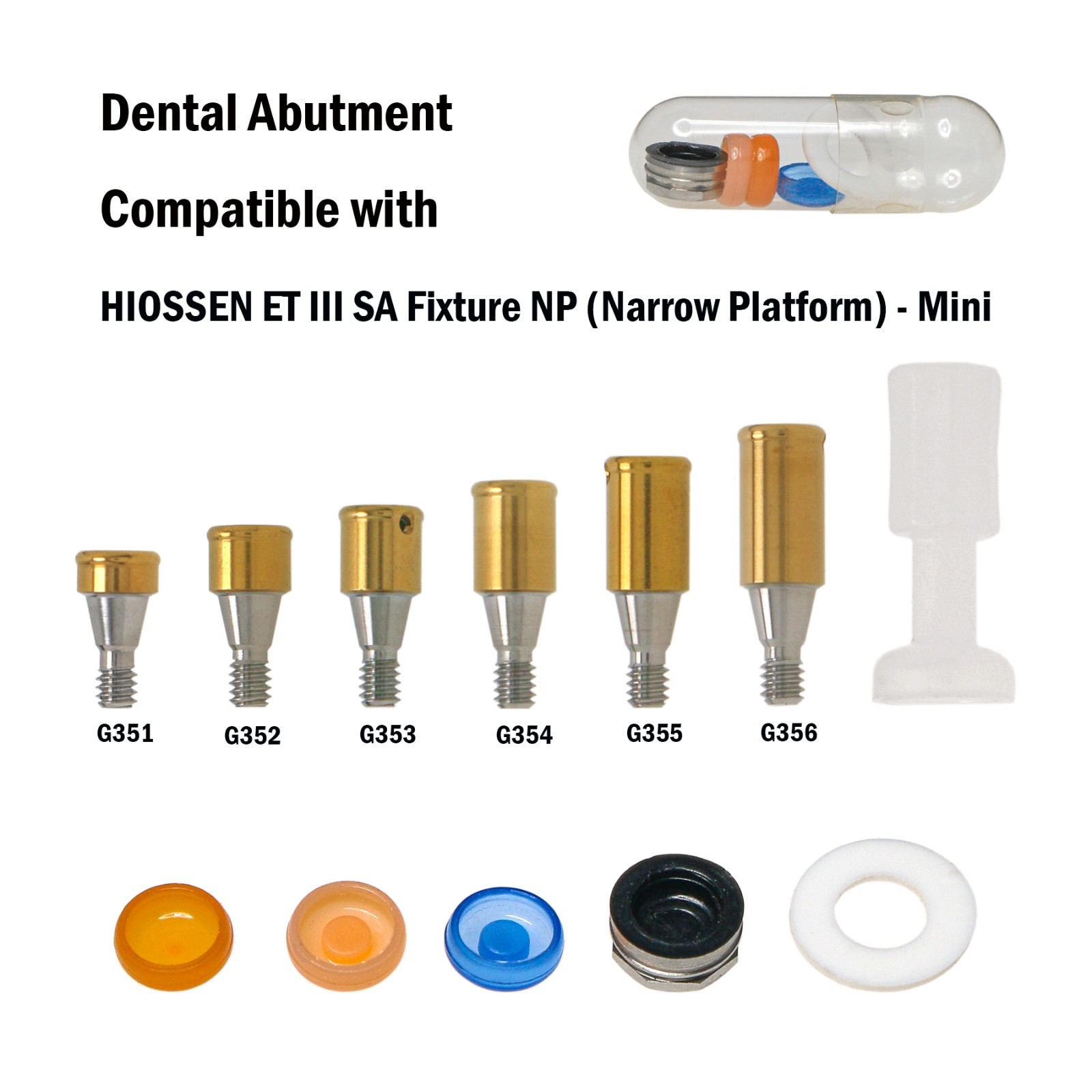 US Osstem HIOSSEN ET Mini Locator Overdenture Abutment Locator Male Caps Tool