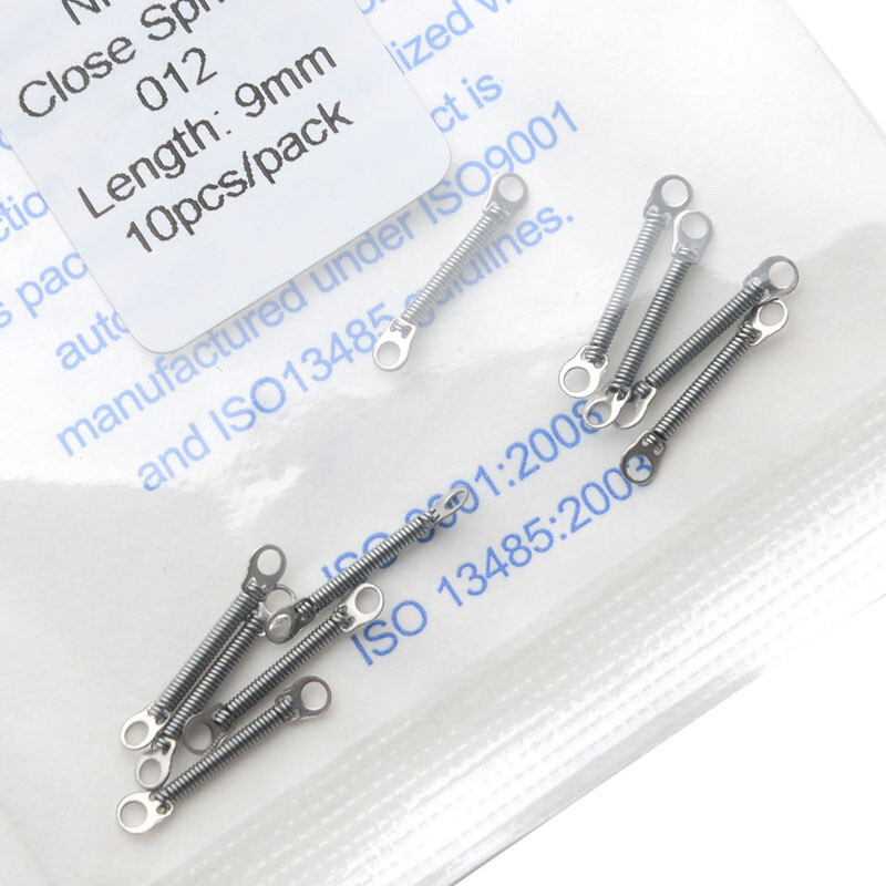 Dental Orthodontic NI-TI Closed Coil Spring Length Open 0.010/0.012*6mm/12mm/9mm
