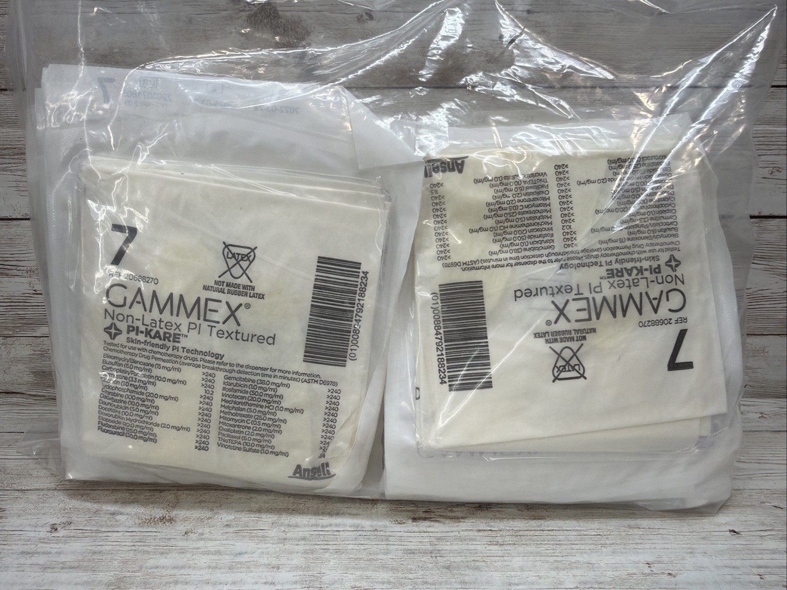 Gammex NovaPlus Non-Latex PI Textured Surgical Gloves 22 Pair Size: 7 *See Date*