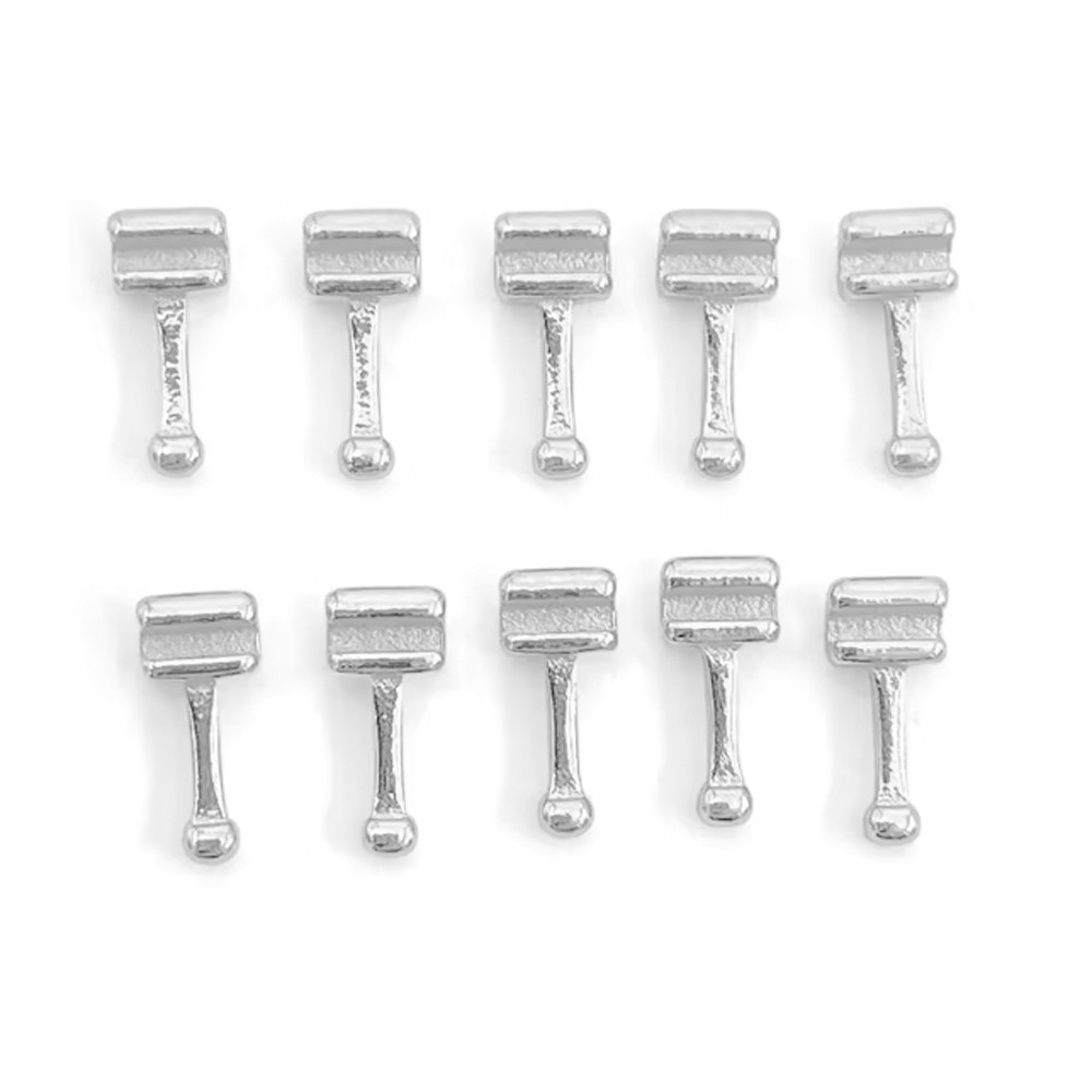 10pcs/pack Dental Orthodontic Crimpable Hook Long/Medium/Short Stainless Steel