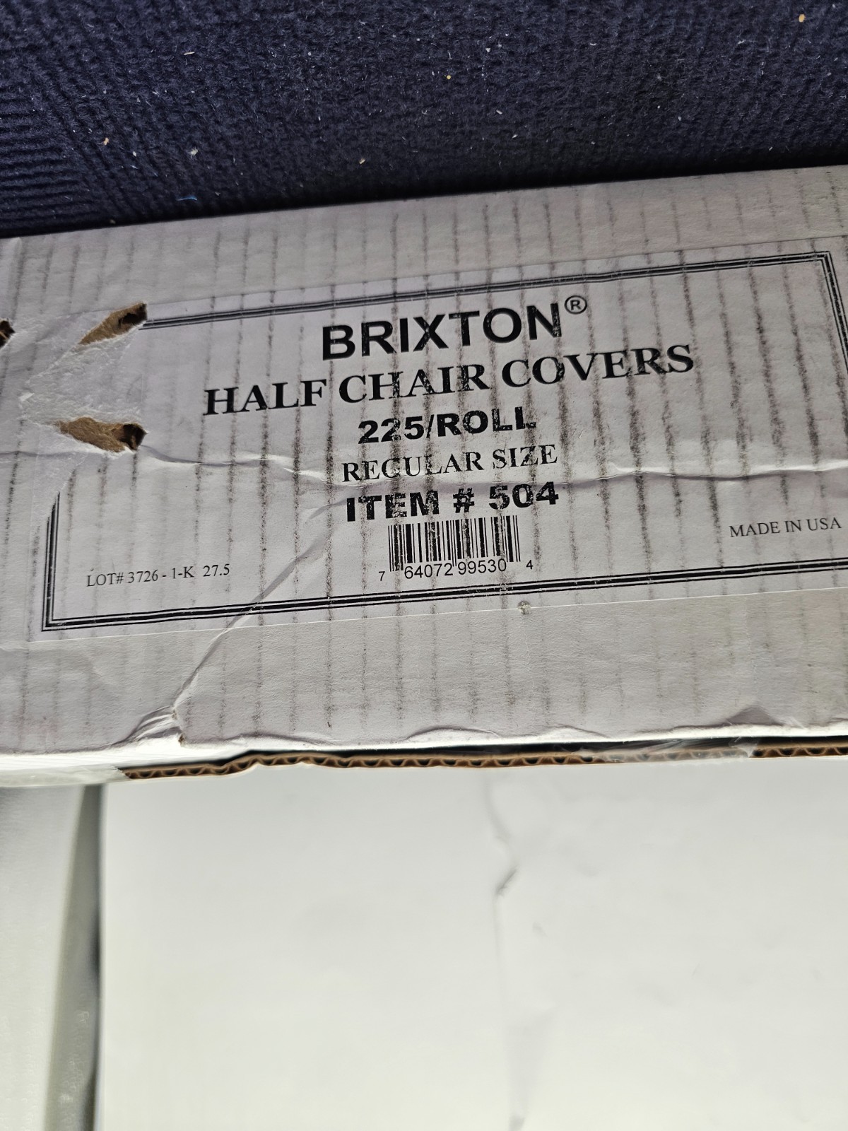 (225 Pieces) Brixton 504 Chair Cover Clear Disposable Sleeve Half Regular Size