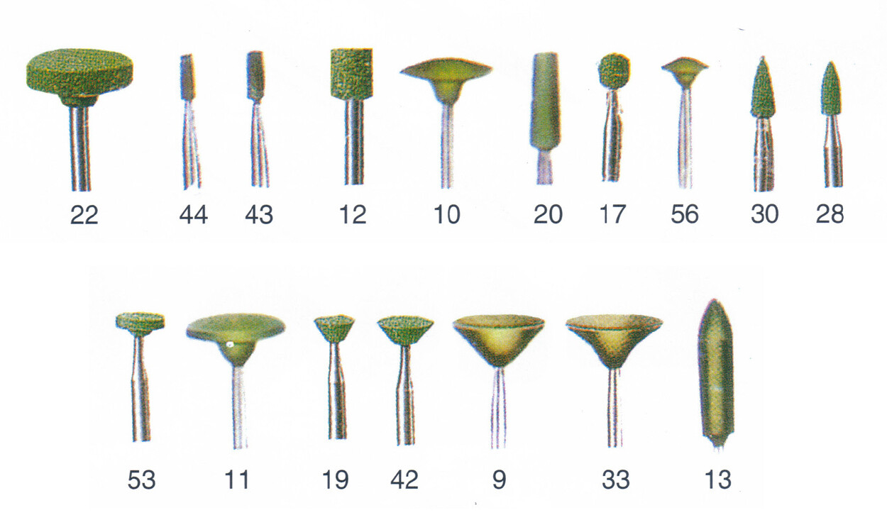 Dental Lab Green Stone Point (Box of 100 ea)