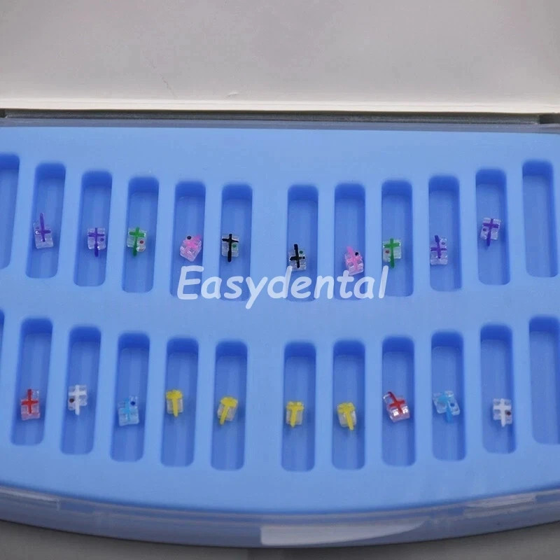 20Pcs Dental Orthodontic Ceramic Sapphire Bracket Monocrystalline Roth/MBT 022