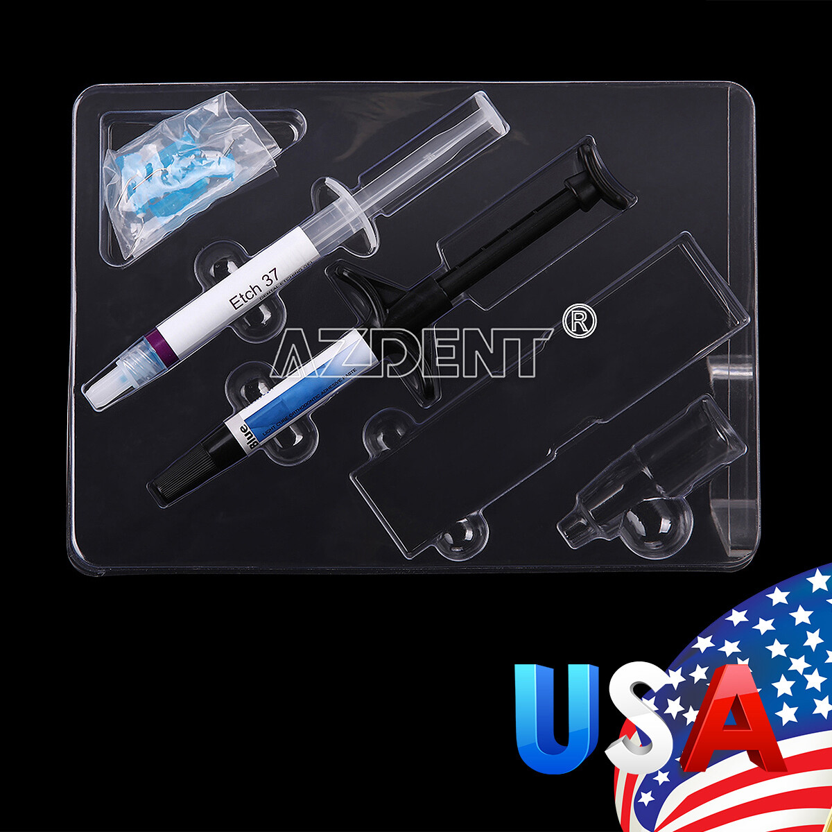 Dental Light Cure Orthodontic Adhesive Paste 37% Acid Etchant Etching Gel Dentex