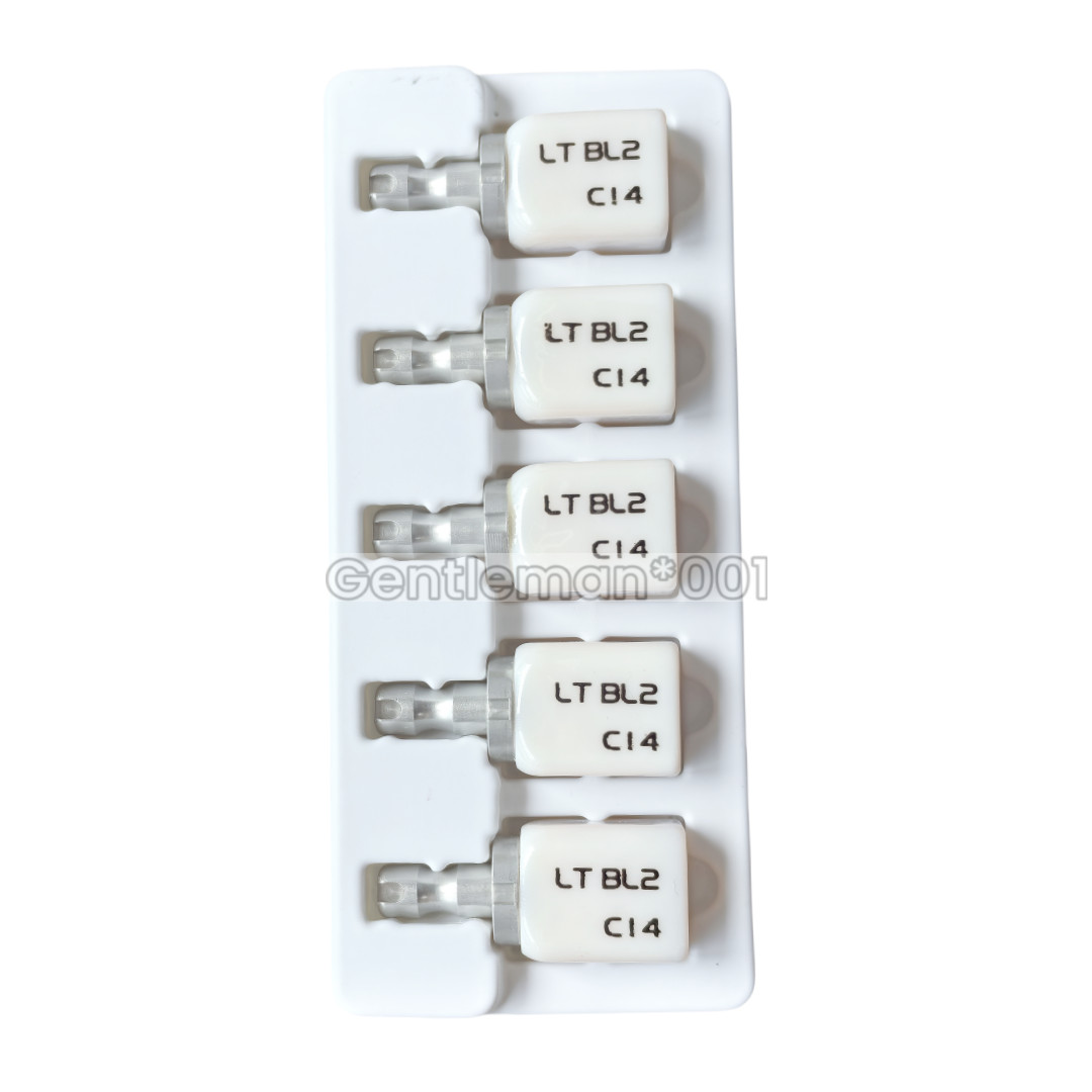 C14 LT Emax Dental Glass Ceramic Lithium Dislicate CAD/CAM Cerec Blocks 5Pcs/Box