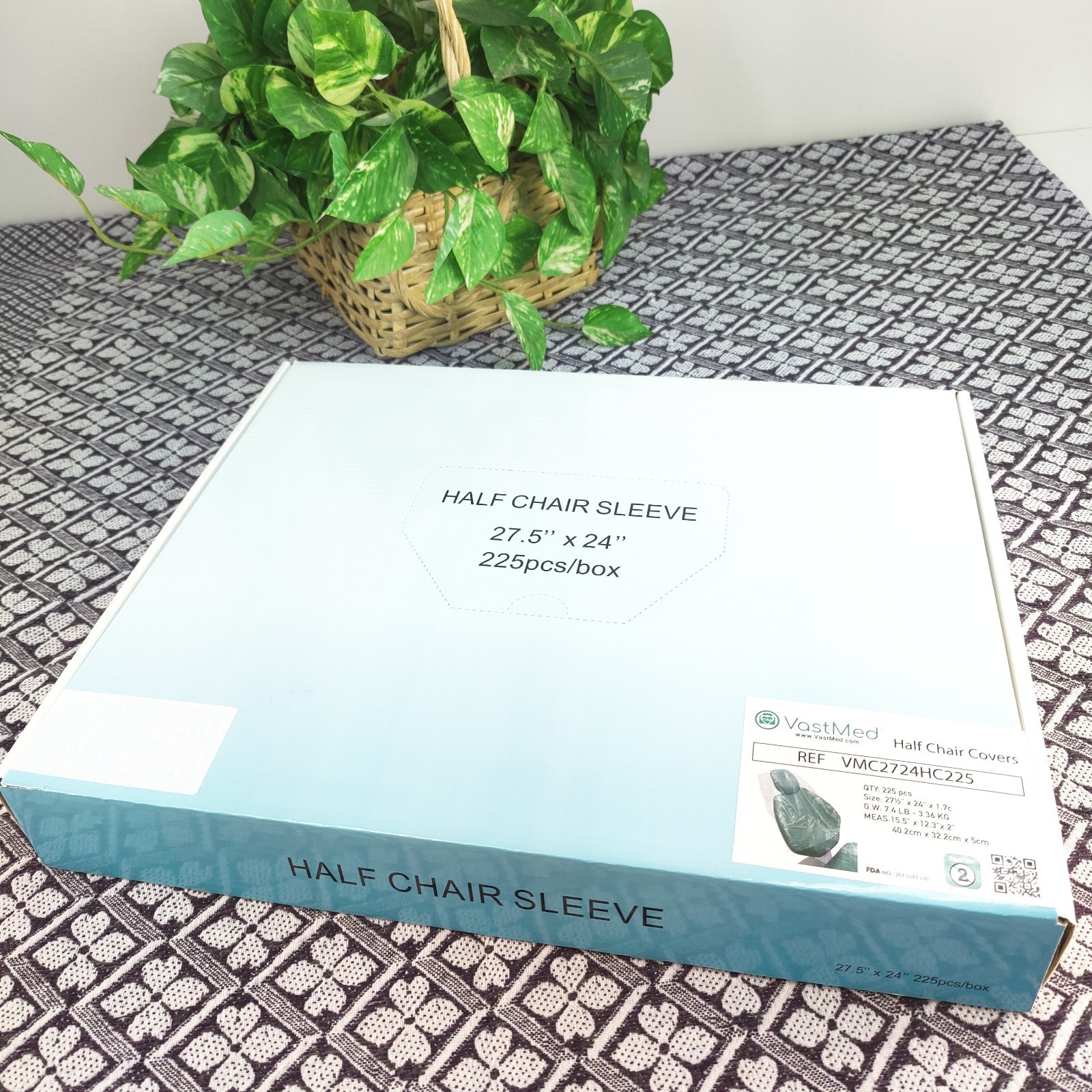 225 pc Dental Half Chair Covers Disposable Sleeves FDA #3015045320 – 27.5″ x 24″