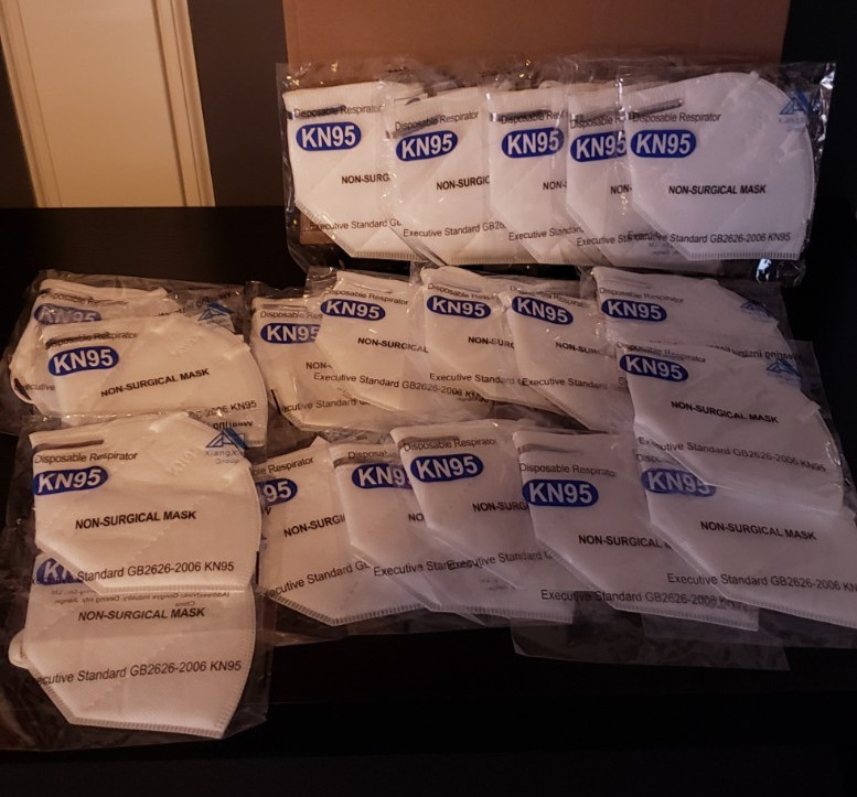 KN95 Disposable Respirator Non Surgical Mask Standard GB2626-2006 Lot of 20