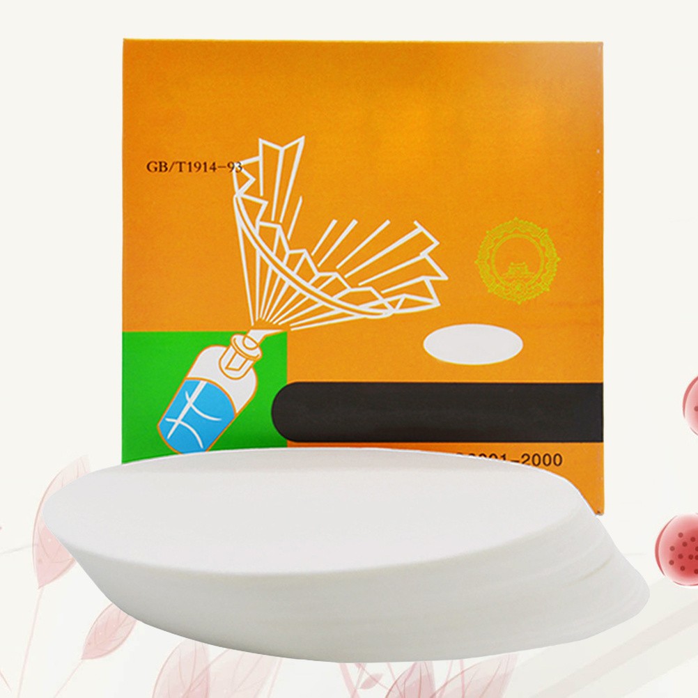 100Pcs Reusable White Filter Paper Discs for Lab Particle Retention