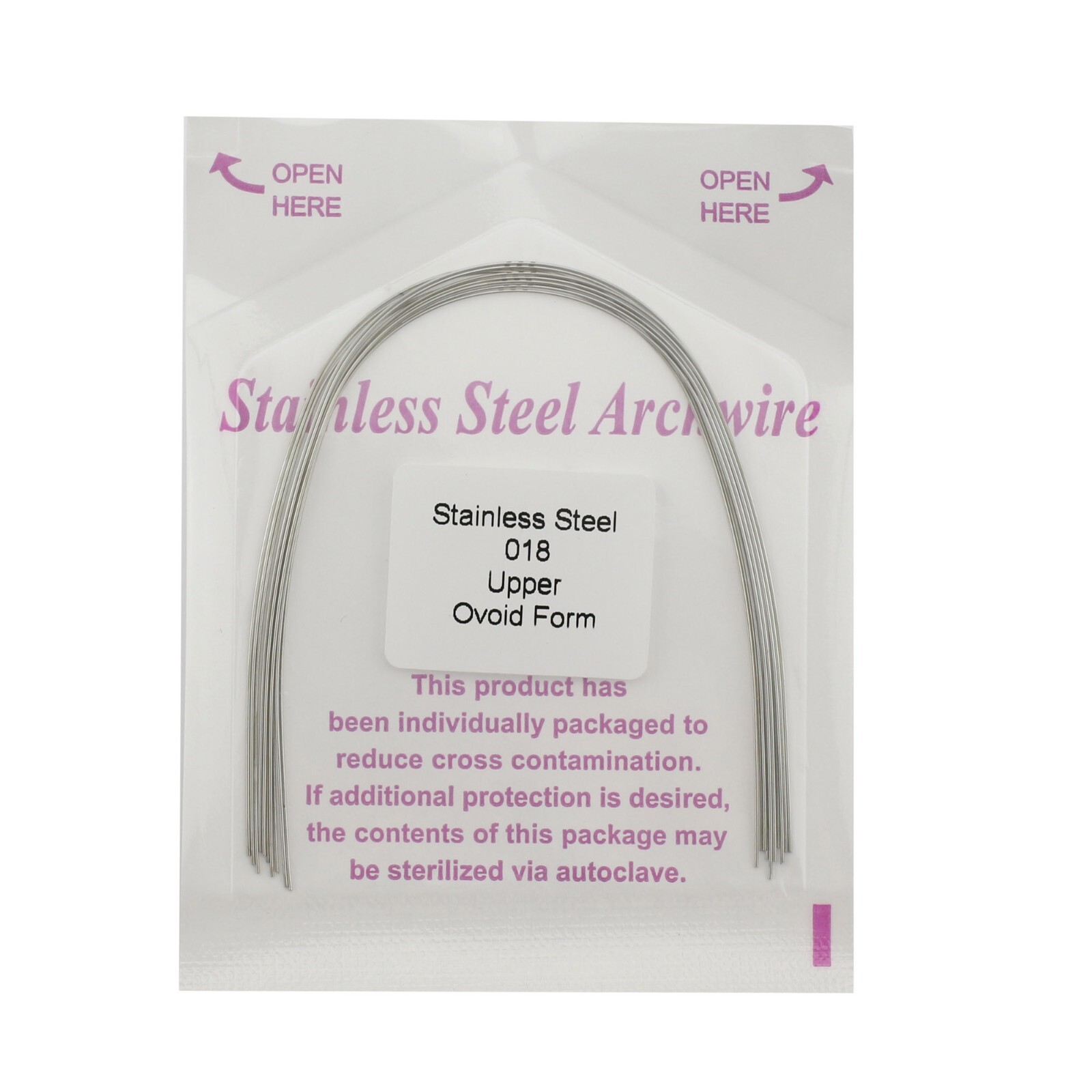 100pcs Dental Orthodontic Arch Wire Stainless Steel Ovoid Form Archwires Round