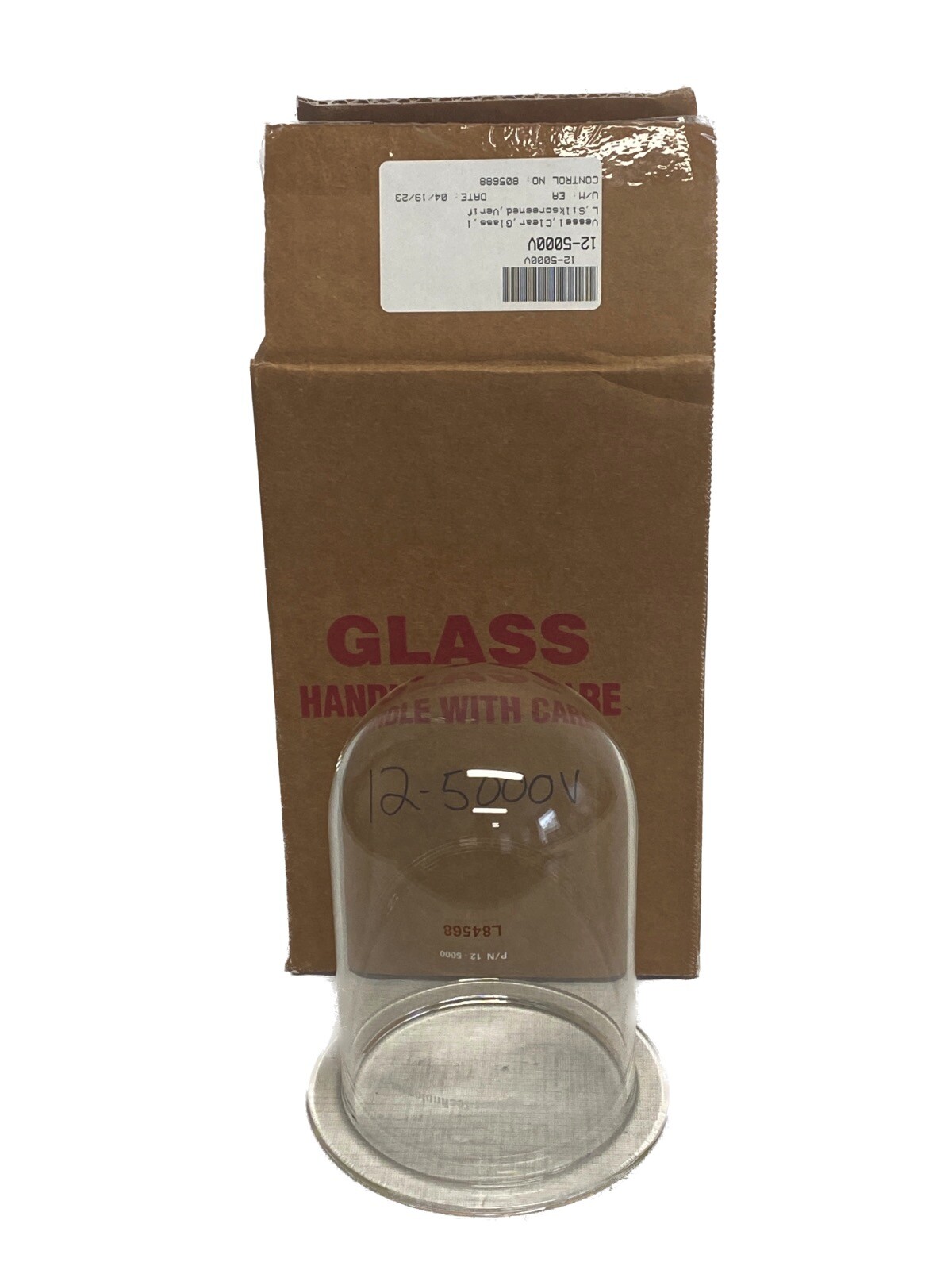 New AGILENT Glass 1000mL Clear EaseAlign Dissolution Testing Vessel 12-5000