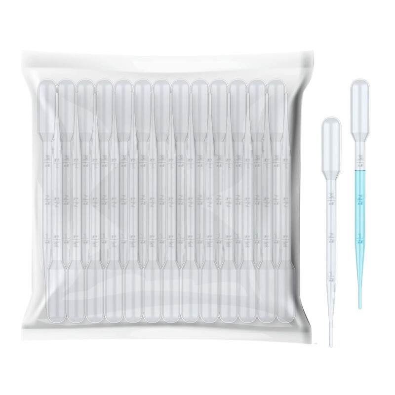 20Pcs 3mL Plastic Transfer Pipettes Calibrated Dropper Experiments DIY Art New