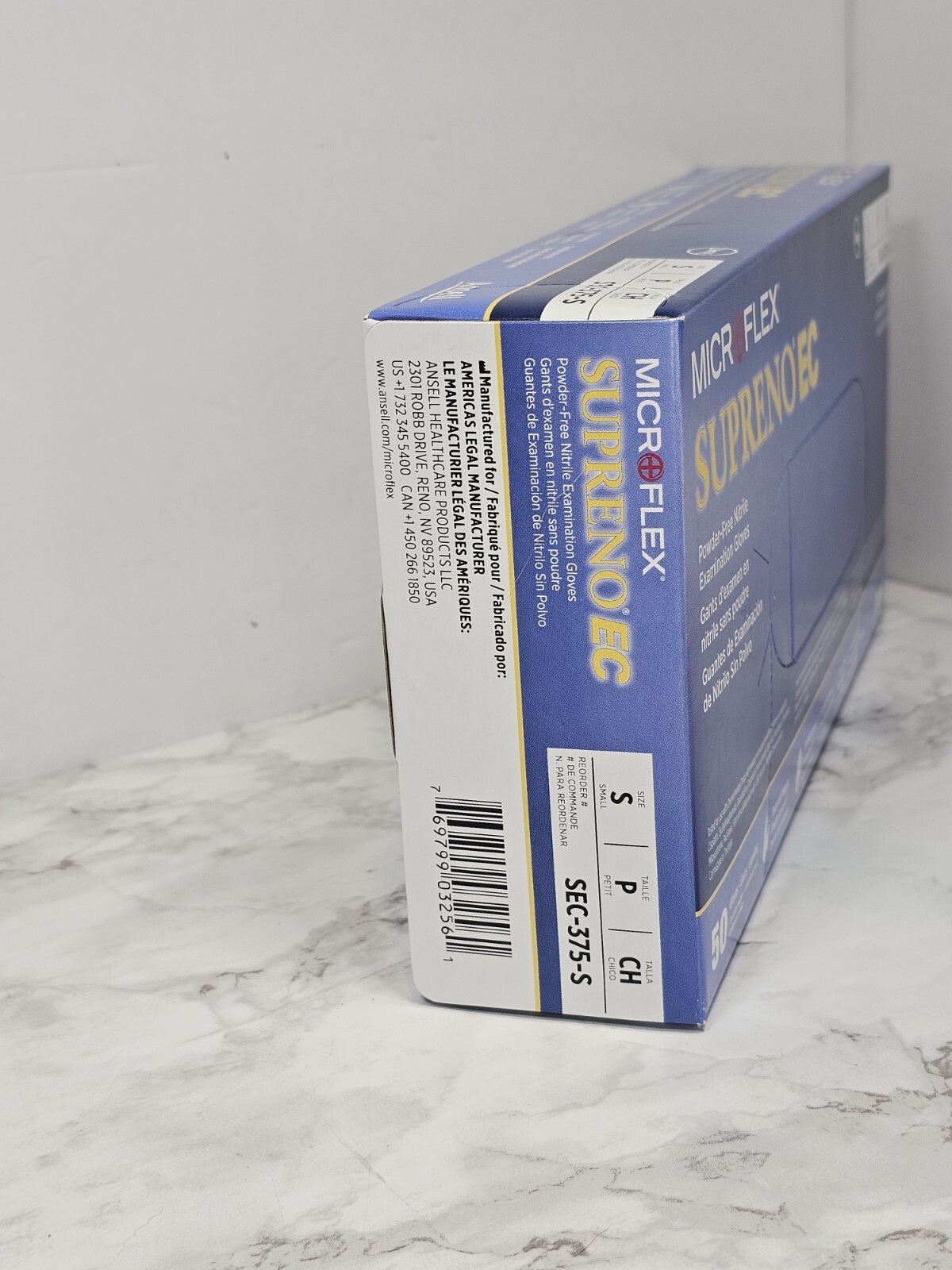 MICROFLEX Supreno EC, Size Small – Powder-Free Nitrile Gloves SEC-375 – 50CT