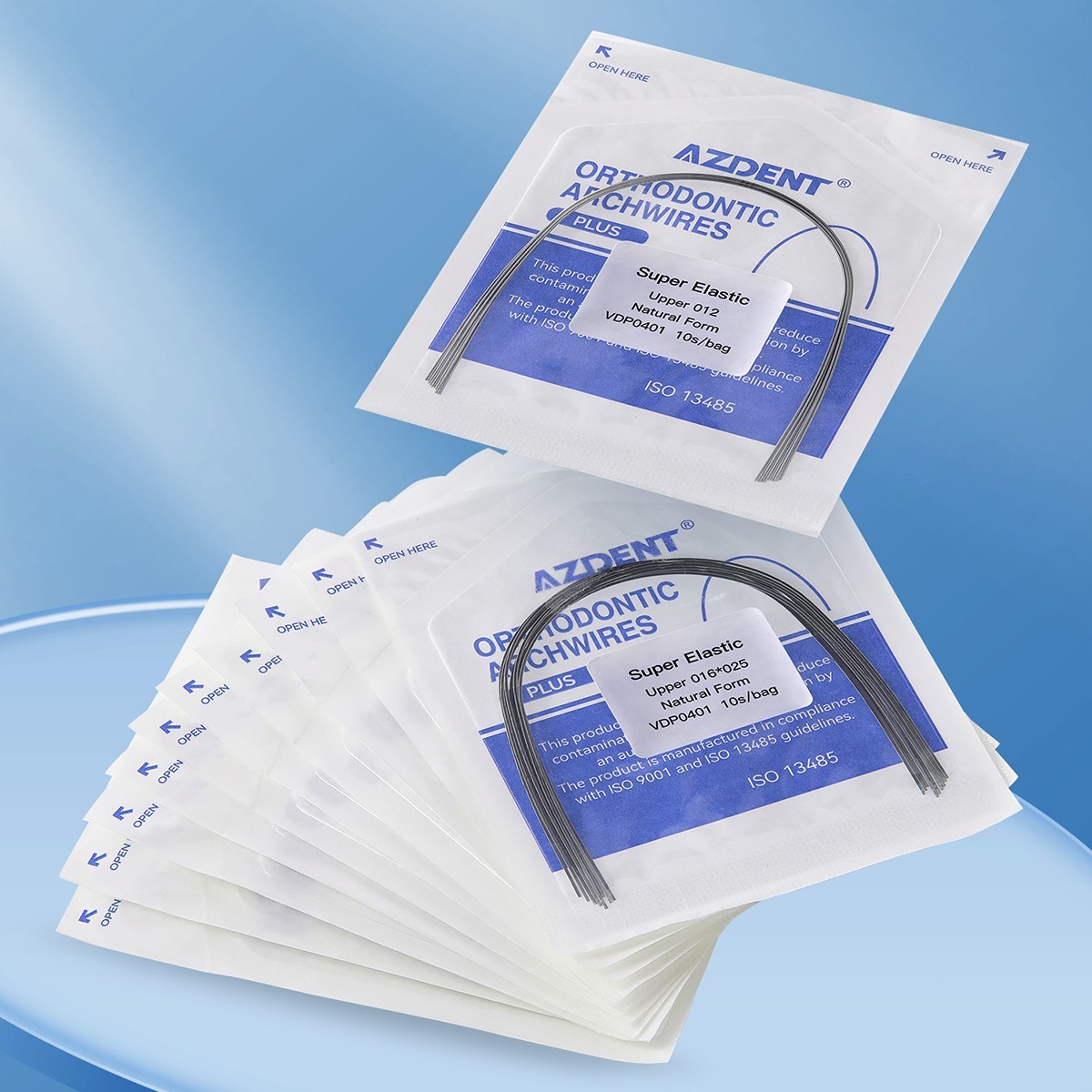AZDENT Dental Ortho Super Elastic NiTi Archwire Round Square/Ovoid/Natural
