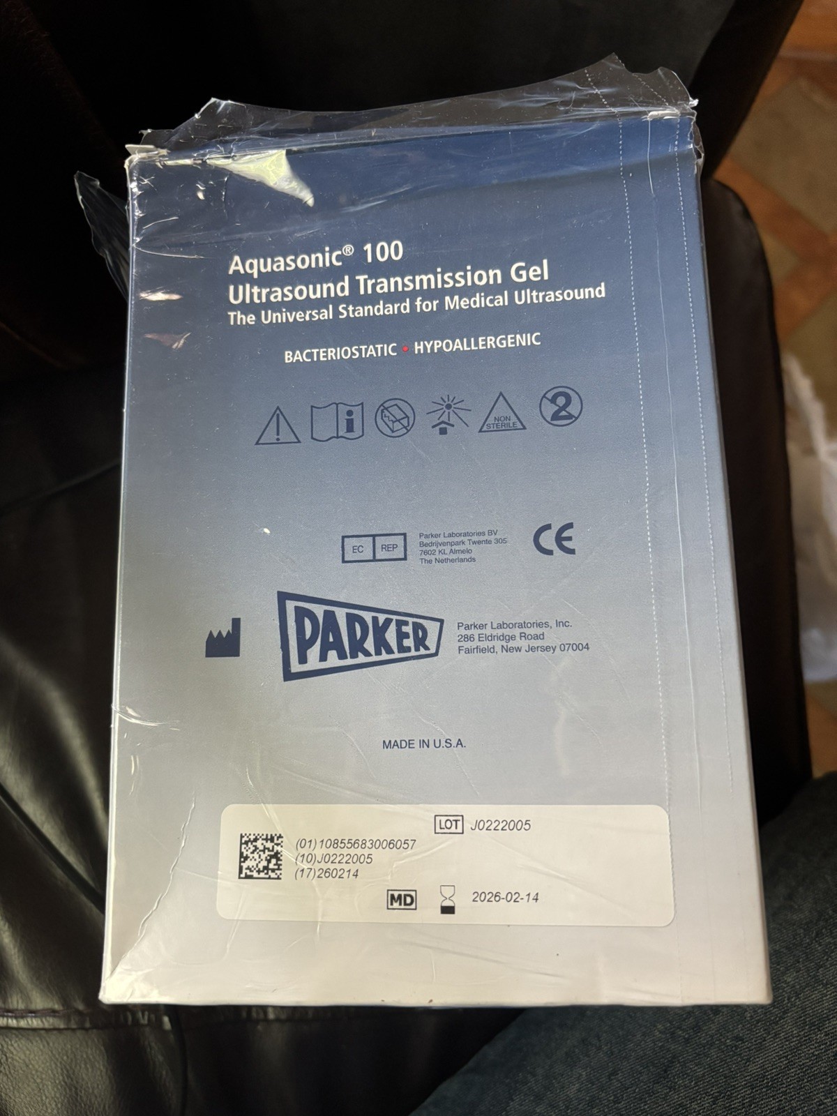 BOX OF 100 Parker Aquasonic 100 Ultrasound Gel 01-20 20g Packets EXP 2/2026