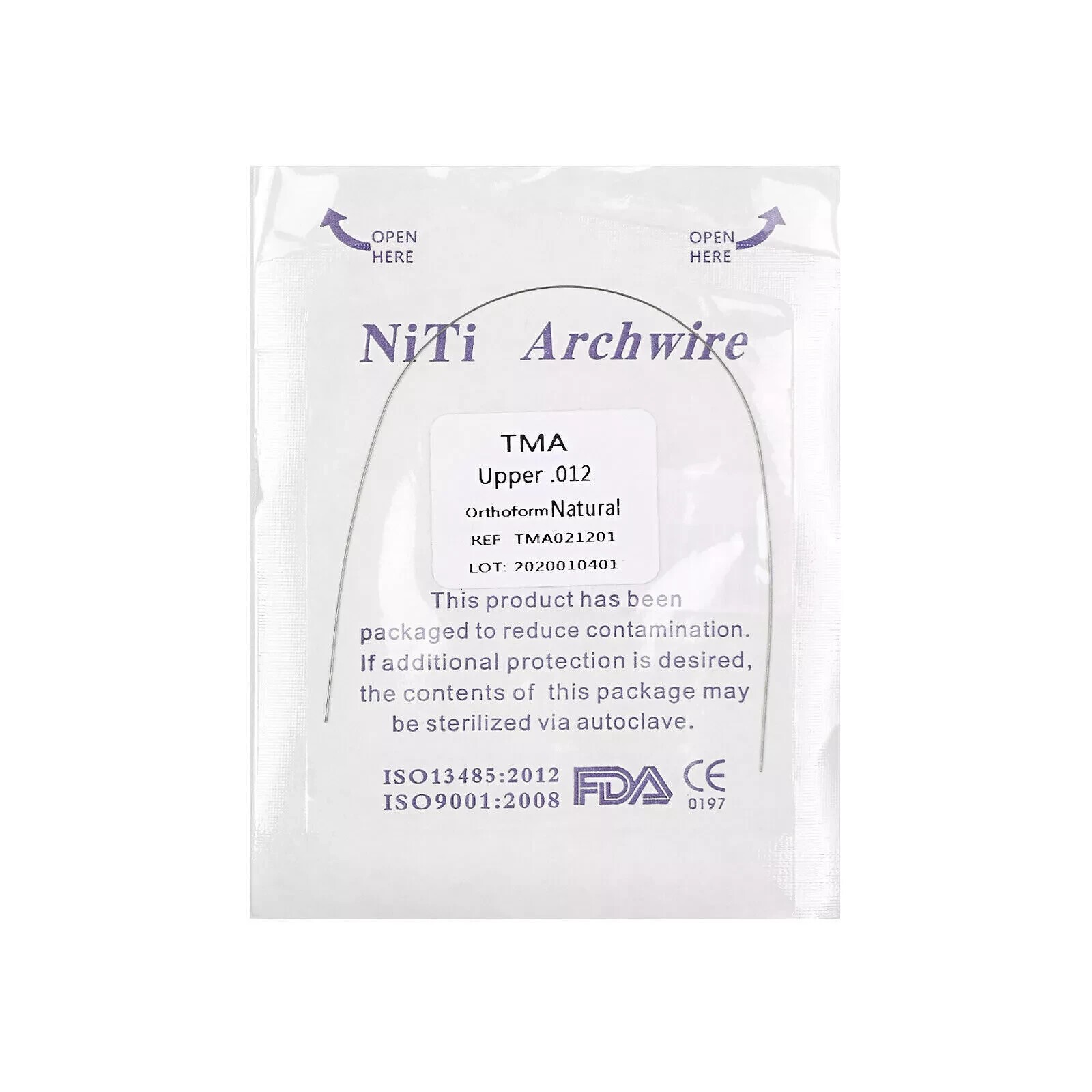 Dental Orthodontic TMA Arch Wire Round/Rectangular Titanium Molybdenum Alloy